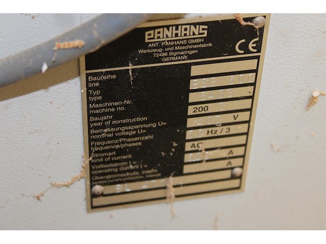 Lintzaag panhans bsb. bouwjaar 2000. let op: exclusief stofafzuiging. - afbeelding 3 van  4