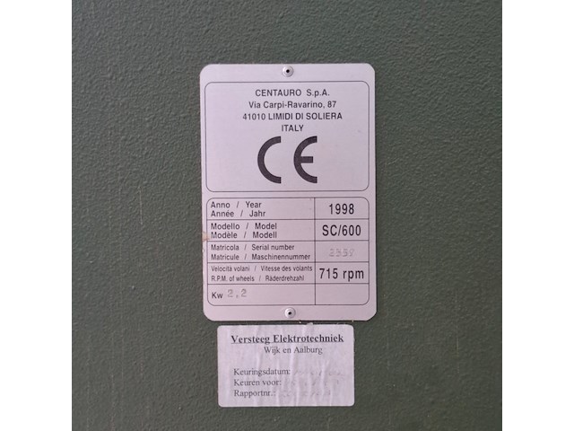 Lintzaagmachine, scm, sc/600, 1998 - afbeelding 10 van  18