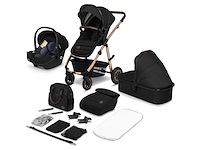 Lionelo amber 3in1 kinderwagen xxl set incl. autostoel zwart - afbeelding 1 van  8