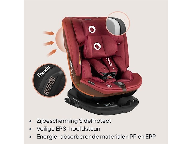 Lionelo bastiaan rwf isize autostoel 036 kg isofix 360 draaibaar isize r129 - afbeelding 3 van  5