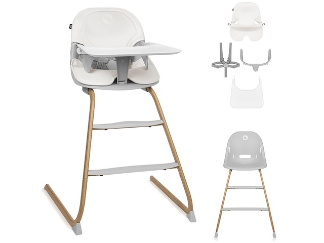 Lionelo dalia 2in1 kinderstoel van 6 maanden tot 60 kg grijs - afbeelding 1 van  5