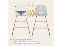 Lionelo dalia 2in1 kinderstoel van 6 maanden tot 60 kg grijs - afbeelding 3 van  5