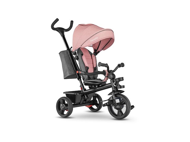 Lionelo haari driewieler drankhouder 2in1 draaibare zitting pink - afbeelding 1 van  5