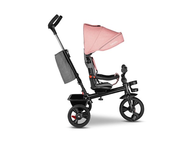 Lionelo haari driewieler drankhouder 2in1 draaibare zitting pink - afbeelding 3 van  5