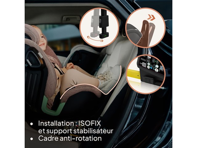 Lionelo harmony i-size autostoel 4in1 360° draaibare isofix 0 tot 36 kg - afbeelding 5 van  6