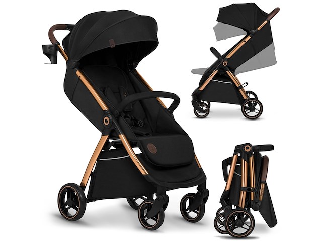 Lionelo ingrid kinderwagen tot 22 kg van 6 maanden tot 4 jaar zwart - afbeelding 1 van  5