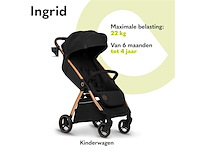 Lionelo ingrid kinderwagen tot 22 kg van 6 maanden tot 4 jaar zwart - afbeelding 4 van  5