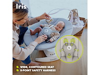 Lionelo iris premium babyschommel 360° draaibaar 0 tot 9kg - afbeelding 2 van  5
