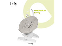 Lionelo iris premium babyschommel 360° draaibaar 0 tot 9kg - afbeelding 3 van  5