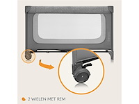 Lionelo jasmin easy fold 2in1 opvouwbaar baby bed grijs - afbeelding 3 van  6