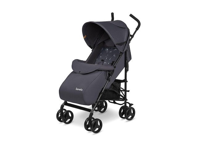 Lionelo lichtgewicht compacte buggy elia tot 15 kg met ligstand grijs - afbeelding 1 van  5