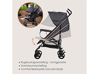 Lionelo lichtgewicht compacte buggy elia tot 15 kg met ligstand grijs - afbeelding 2 van  5