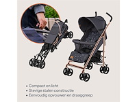 Lionelo lichtgewicht compacte buggy elia tot 15 kg met ligstand grijs - afbeelding 4 van  5