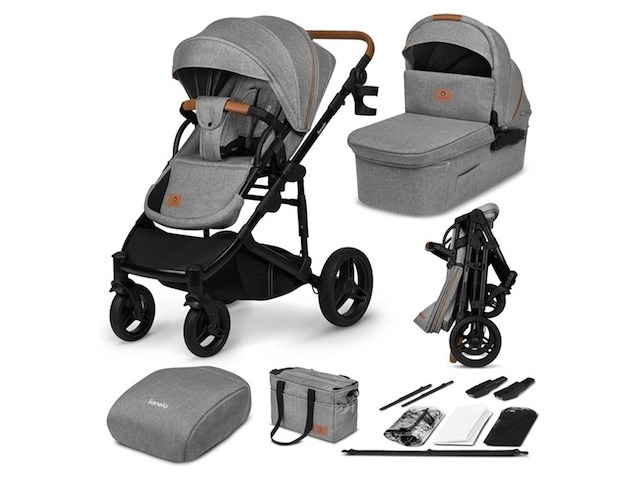 Lionelo mari tour 2-in-1 kinderwagen grijs - afbeelding 1 van  4