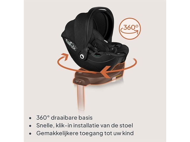 Lionelo moxie isize base basis voor de moxie isize autostoel isofixinstallatie en stabilisatiesteun - afbeelding 4 van  5