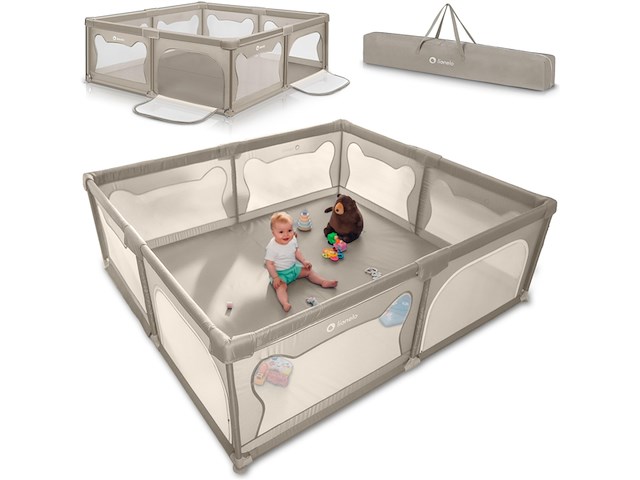 Lionelo willow xl baby box beige - afbeelding 1 van  5