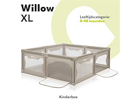 Lionelo willow xxl box voor baby's 187 cm x 207 cm x 68 cm beige - afbeelding 2 van  6