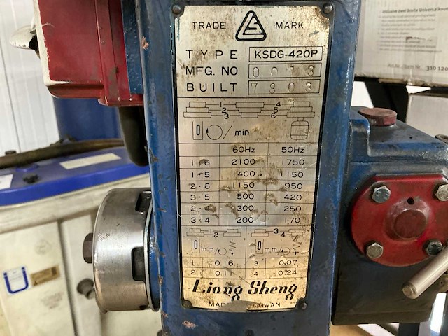 Liong sheng ksdg-42op kolomboormachine - afbeelding 8 van  8