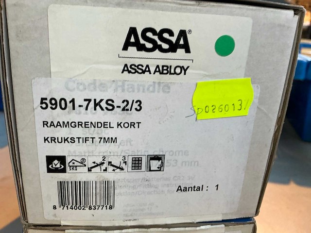 Lips 5901-7ks-2/3 en -1/4 raamsluiting (2x) - afbeelding 2 van  3