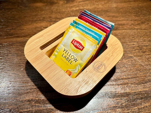 Lipton - houten theezakhouder (10x) - afbeelding 1 van  2