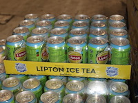 Lipton ice-tea green zero. 21 trays a 24 blikken 0,33l. totaal 504 blikken. tht 6-2026. bod is inclusief 75... - afbeelding 2 van  2