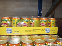 Lipton ice-tea peach. 102 trays a 24 blikken 0,33l. totaal 2248 blikken. tht 9-2026. bod is inclusief 367,2... - afbeelding 3 van  3