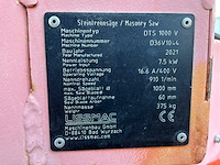 Lissmac dts 1000v steenzaagmachine / bloksteenzaagmachine - afbeelding 9 van  9