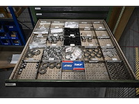 Lista 9-delige ladenkast met o.a. skf lagers, rvs bevestigingsmaterialen en festo materialen - afbeelding 4 van  10