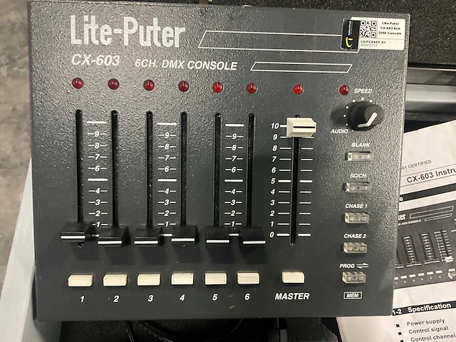 Lite-puter cx-603 analoge dmx console - afbeelding 3 van  7
