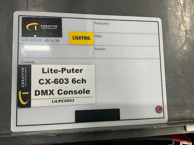 Lite-puter cx-603 analoge dmx console - afbeelding 6 van  7