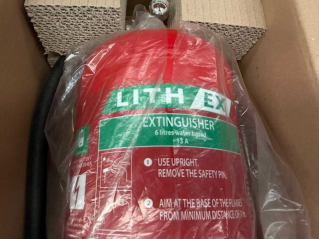 Lith-ex - 6 liter lithium-ion brandblusser (5x) - afbeelding 2 van  6