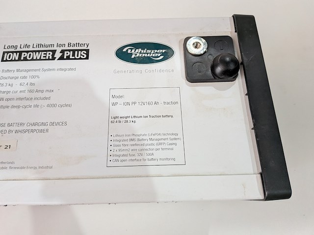 Lithium accu whisper power, sb12v160e-zc wp - afbeelding 6 van  9