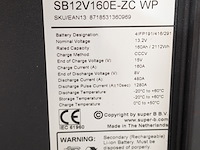 Lithium accu whisper power, sb12v160e-zc wp - afbeelding 9 van  9