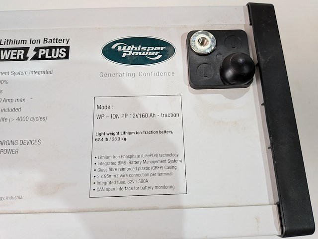Lithium accu whisper power, sb12v160e-zc wp - afbeelding 7 van  10