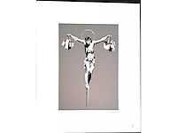 Litho banksy ‘christ with shopping bags’ - afbeelding 2 van  4