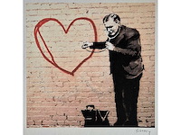 Litho banksy ‘peace love doctor’ - afbeelding 1 van  4