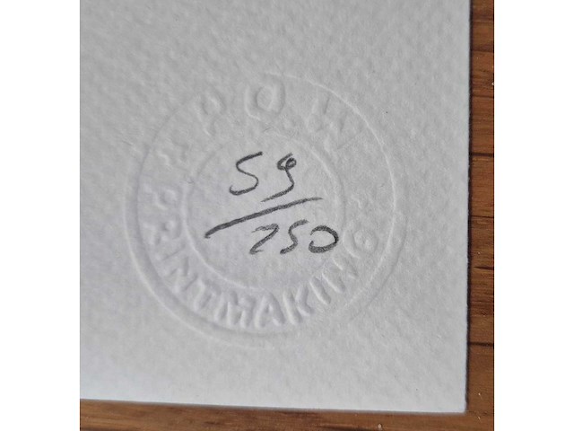 Litho banksy ‘peace love doctor’ - afbeelding 3 van  4