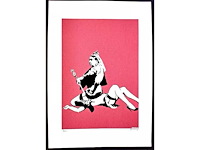 Litho banksy ‘queen victoria’ - afbeelding 2 van  4