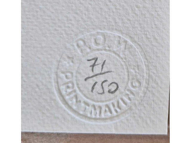 Litho banksy ‘red horse man’ - afbeelding 2 van  3