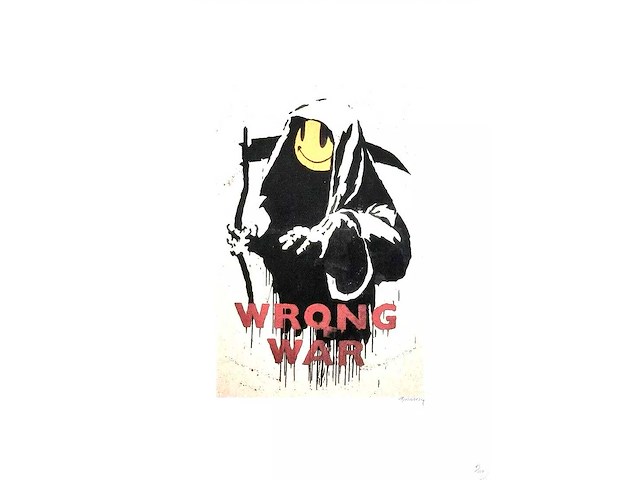 Litho banksy ‘wrong war’ - afbeelding 1 van  3