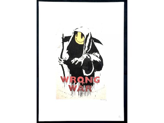 Litho banksy ‘wrong war’ - afbeelding 2 van  3