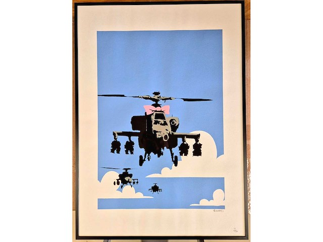 Litho banksy - afbeelding 2 van  4