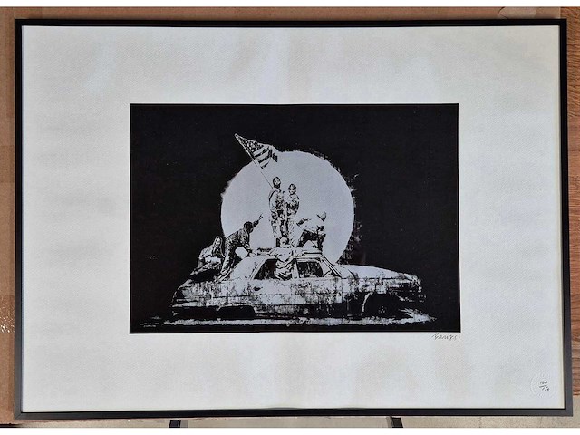 Litho banksy - afbeelding 2 van  4