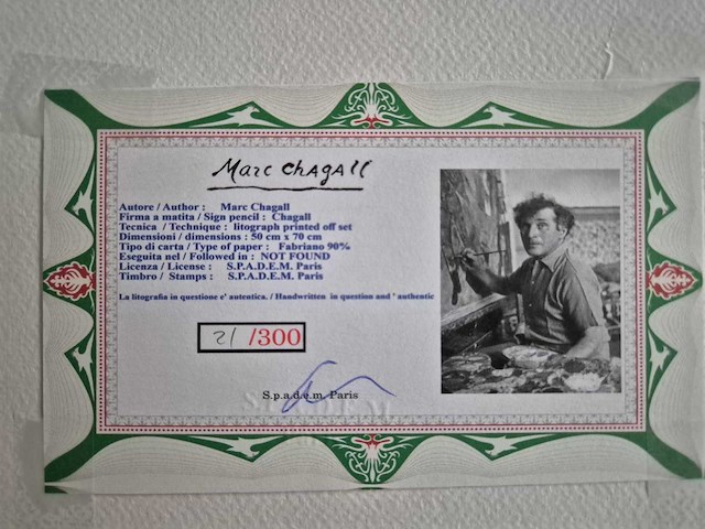 Litho chagall - afbeelding 4 van  4