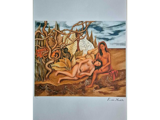 Litho frida kahlo - afbeelding 2 van  4