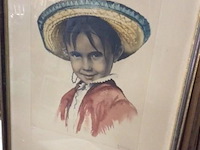 Litho gekleurd get. br 52 h:66. - afbeelding 1 van  4