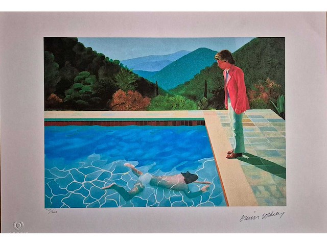Litho hockney - afbeelding 2 van  4
