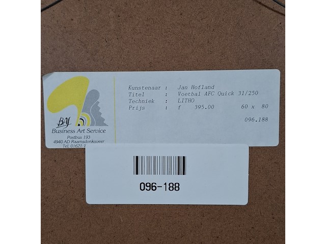 Litho, jan hofland, voetbal afc quick 31 - afbeelding 6 van  14
