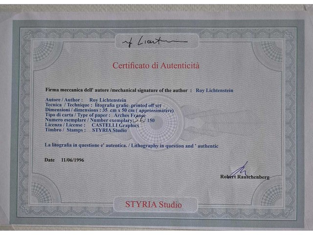 Litho lichtenstein - afbeelding 4 van  4