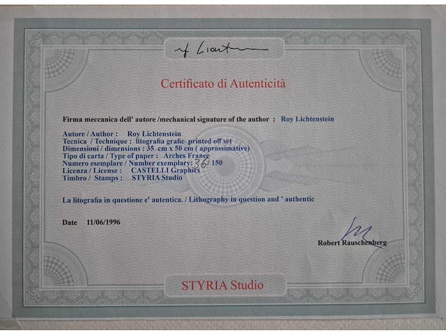 Litho lichtenstein - afbeelding 4 van  4